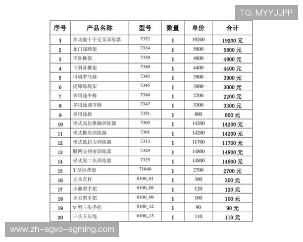 广州健身器材公司产品与服务列表